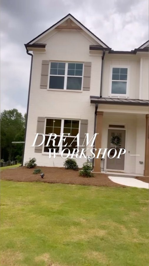 Instagram post by @alpinehomecreations for Feit Electric. Caption reads: [...] complete! My new shop light from....