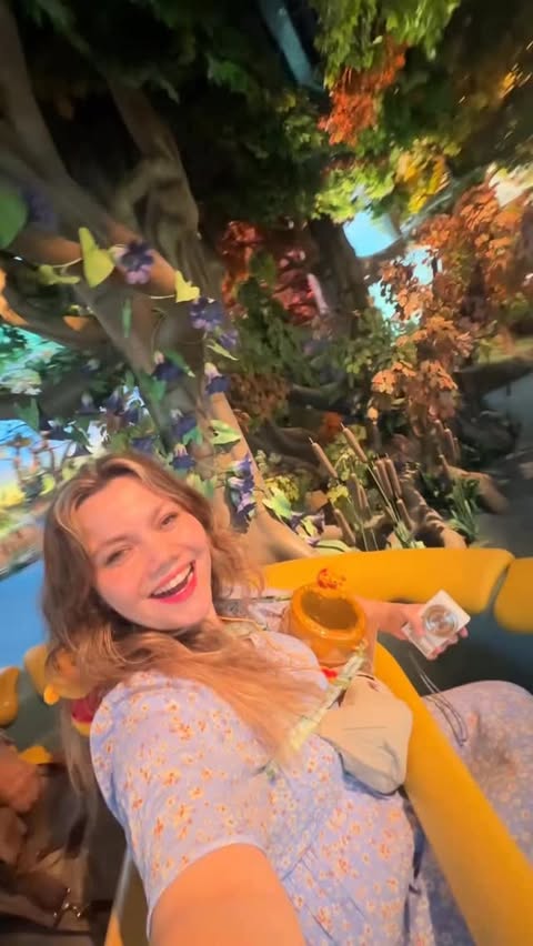 Instagram post by @merveveziroglu for Tokyo Disney Resort. Caption reads: Winnie The Pooh’la Tokyo Disneyland de buluştuk😍....