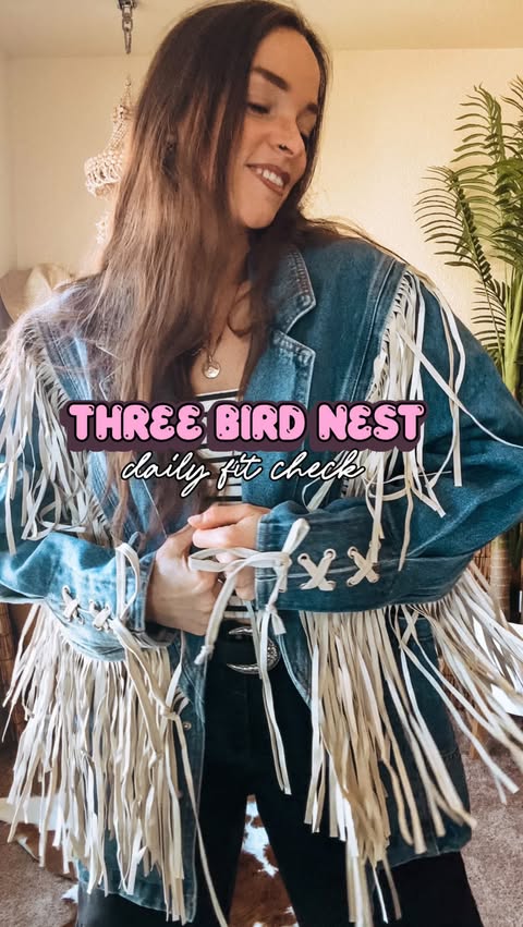 Instagram post by @baineshive for Three Bird Nest. Caption reads: Some recent @threebirdnest fits that made me feel....