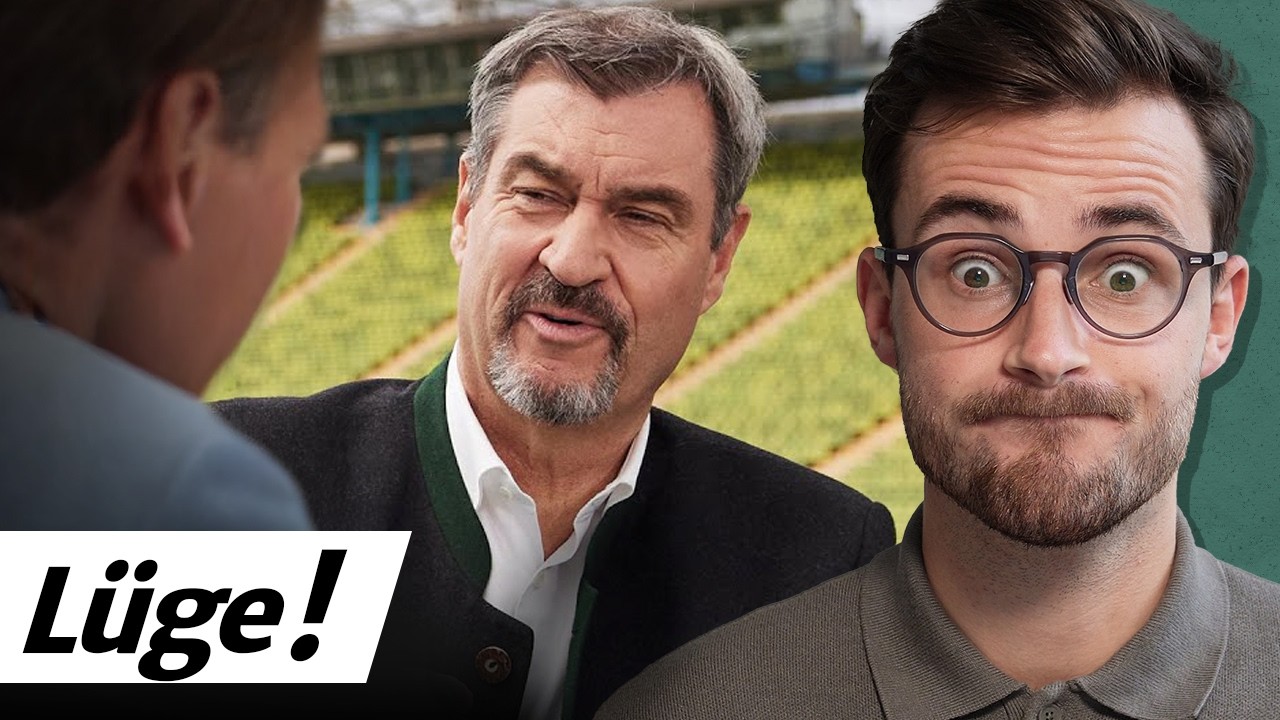 YouTube post by @Maurice_Hoefgen for Udemy. Caption reads: HIER lügt Söder im Sommerinterview!.