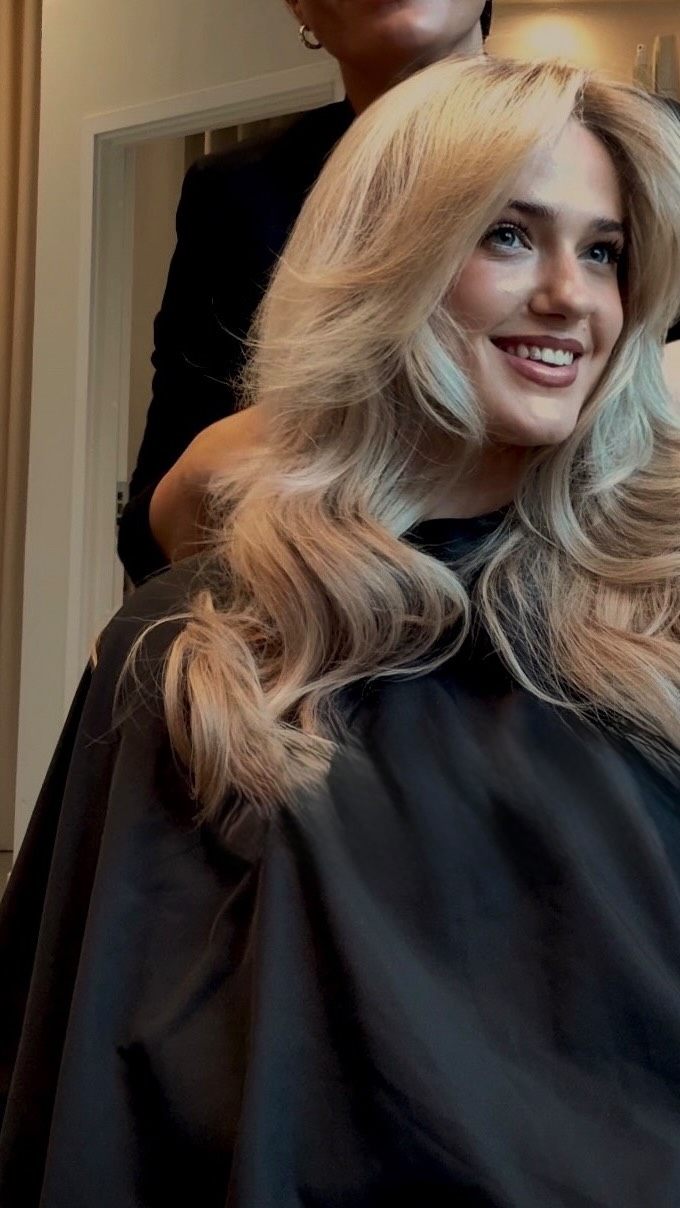 Instagram post by @feliciiakarlsson for BHBD. Caption reads: #ad Hair that gives you THAT ego boost.