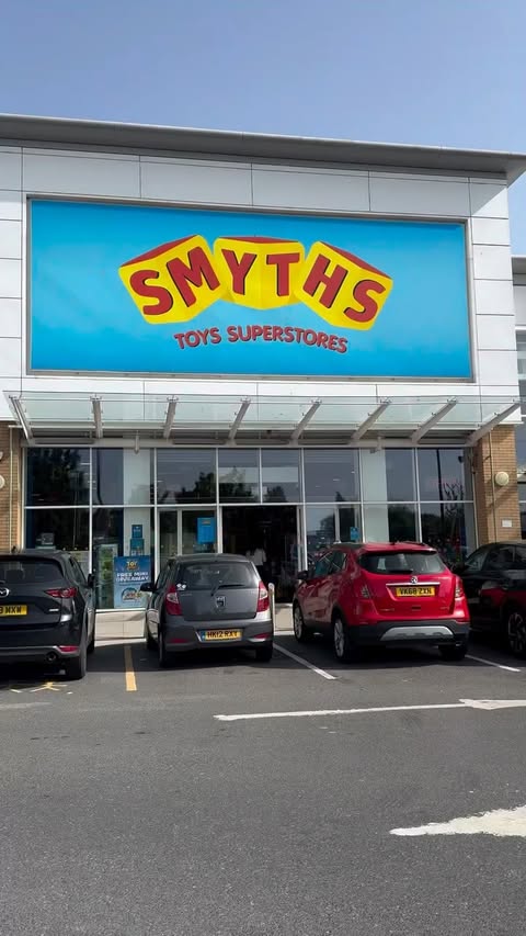Instagram post by @gemma_tommy_george_ for Smyths Toys Superstores. Caption reads: [...] and action buzz Interactive toy.....