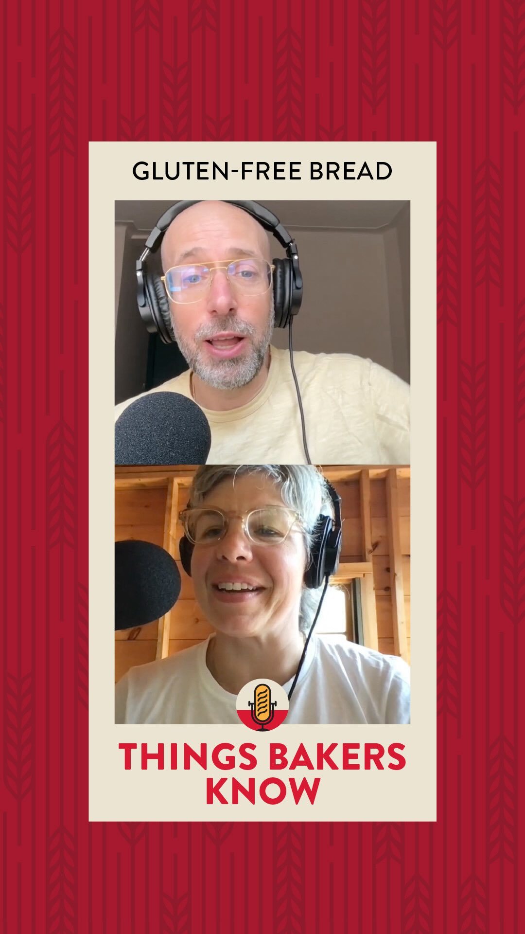 Instagram post by @jbattilana for King Arthur Baking Company. Caption reads: Our podcast hosts David @davidtamarkin and Jessica....