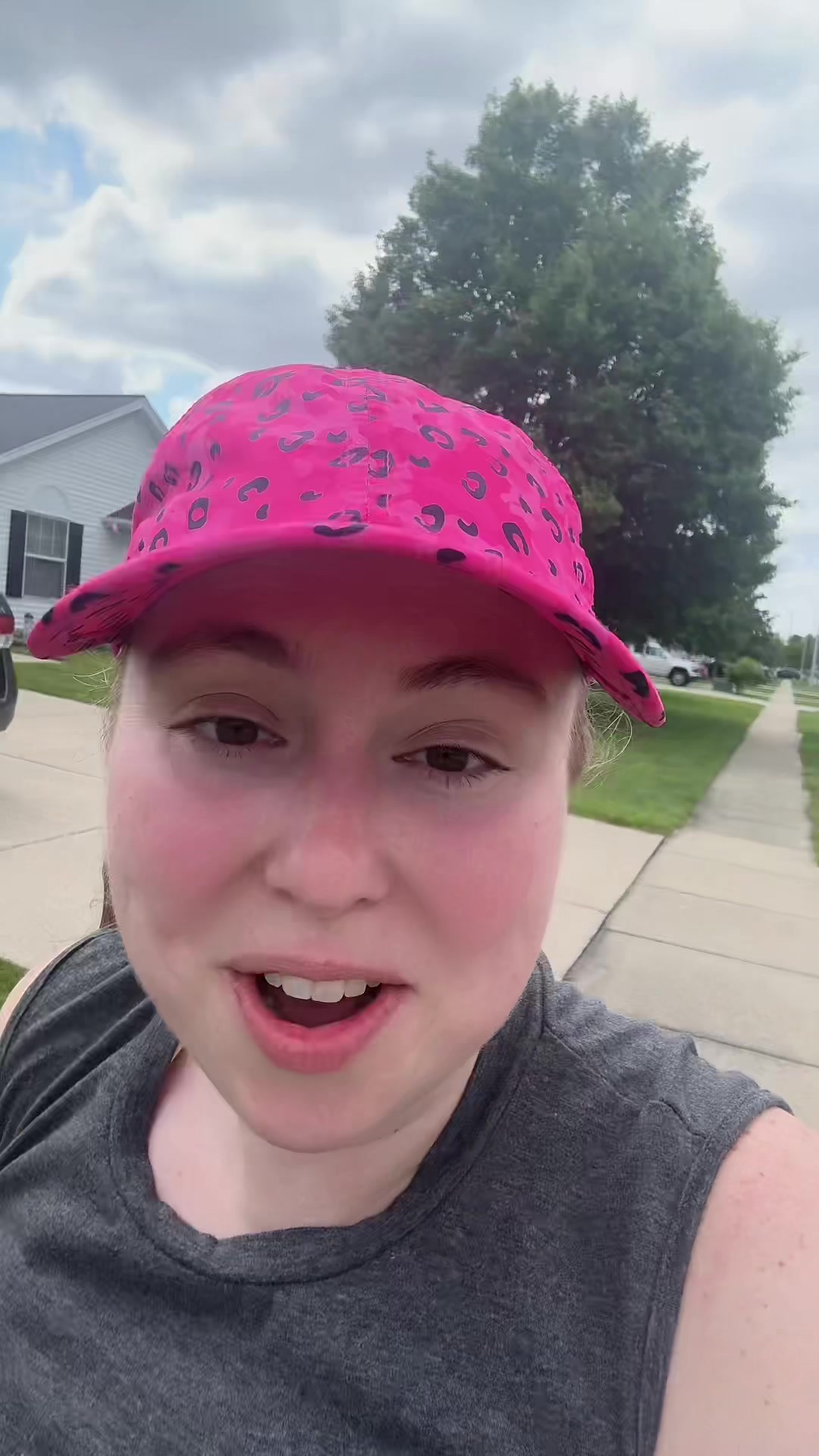 TikTok post by @allllison4 for Sprints. Caption reads: @Sprints Running #ponytail #ponytailhat #runtok....