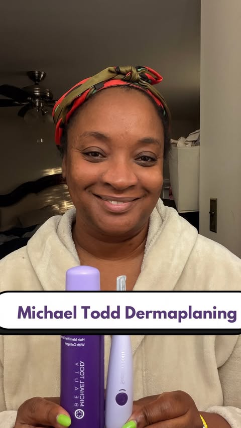 Instagram post by @toitimeblog for Michael Todd Beauty. Caption reads: [...] upgraded my beauty routine — the....