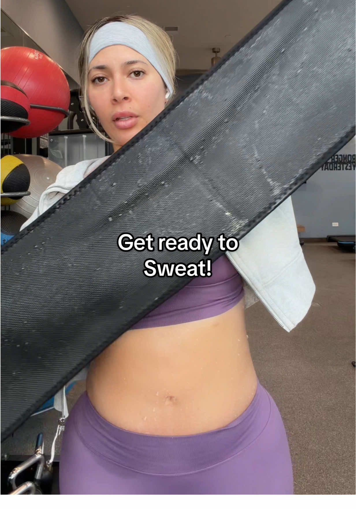 TikTok post by @life_with_jasleen for Sweet Sweat. Caption reads: [...] don’t feel like going to the gym 🙃😜 @Sweet....