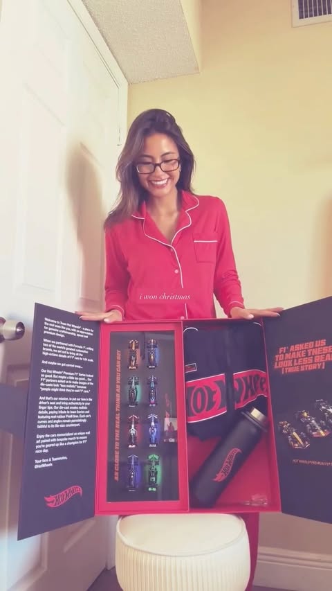 Instagram post by @aalessandragio for Hot Wheels. Caption reads: [...] nice list this year, thank you @mattel....