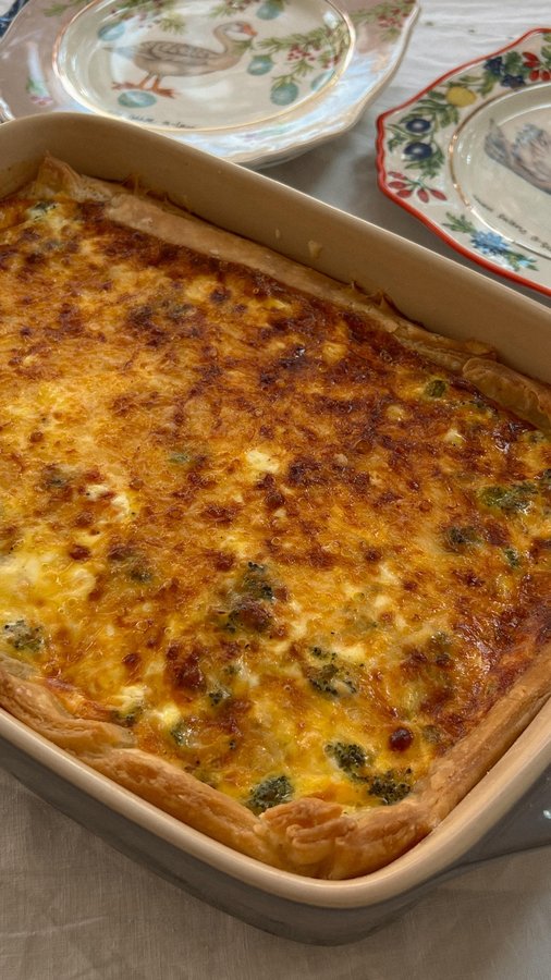 Instagram post by @gatherednutrition for Nellie's Free Range. Caption reads: [...] quiche! Made with the best,....