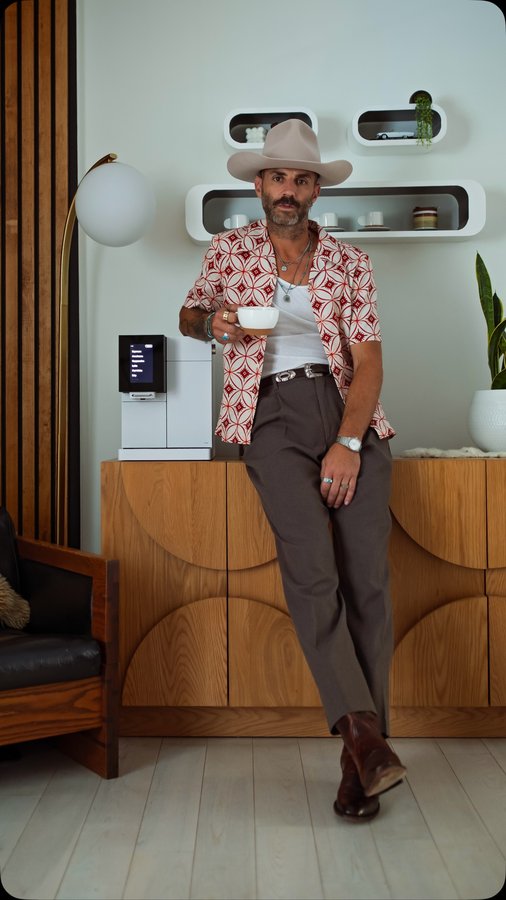 Instagram post by @bluecollarprep for Terra Kaffe. Caption reads: Multitasking Mastery 🪄☕️ @terrakaffe....