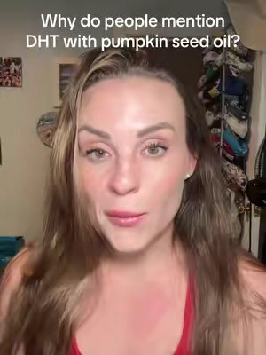 TikTok post by @paige.registerednurse for Vivonu. Caption reads: [...] pumpkin seed oil and saw palmetto.....