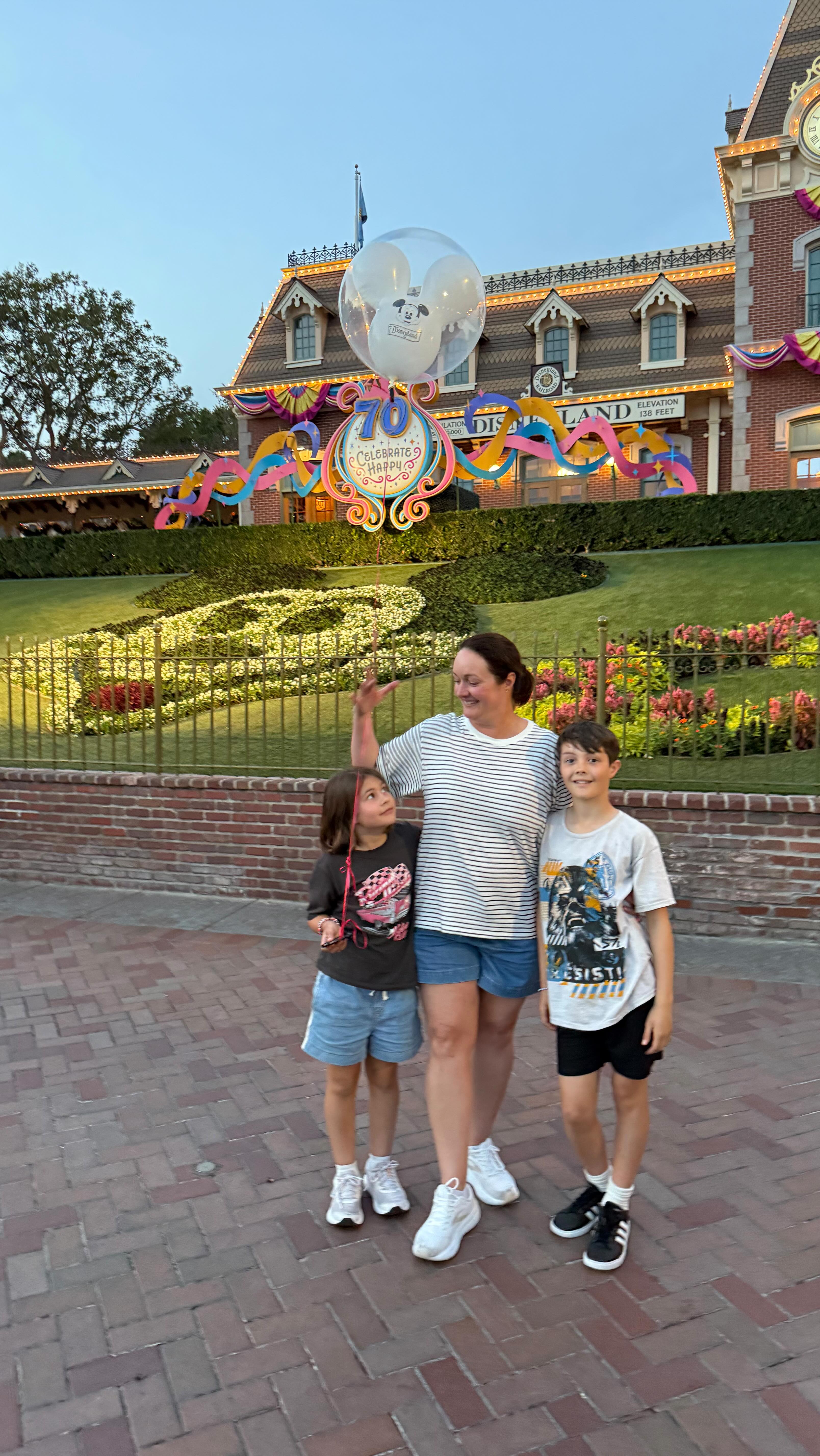 Instagram post by @adele_barbaro for Disneyland. Caption reads: [...] off with a bang. 

@visitcalifornia....