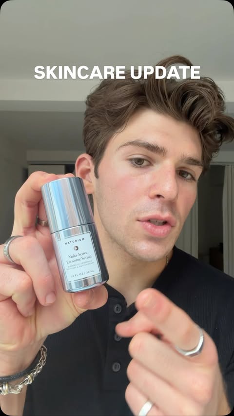 Instagram post by @jakeeldridge_ for Naturium. Caption reads: [...] including my skincare routine with @naturium....