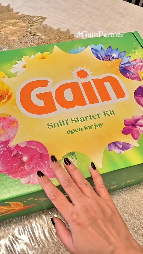 Instagram post by @mrudulachandekar for I Love Gain. Caption reads: [...] Gain Plus Detergent at Albertsons!....