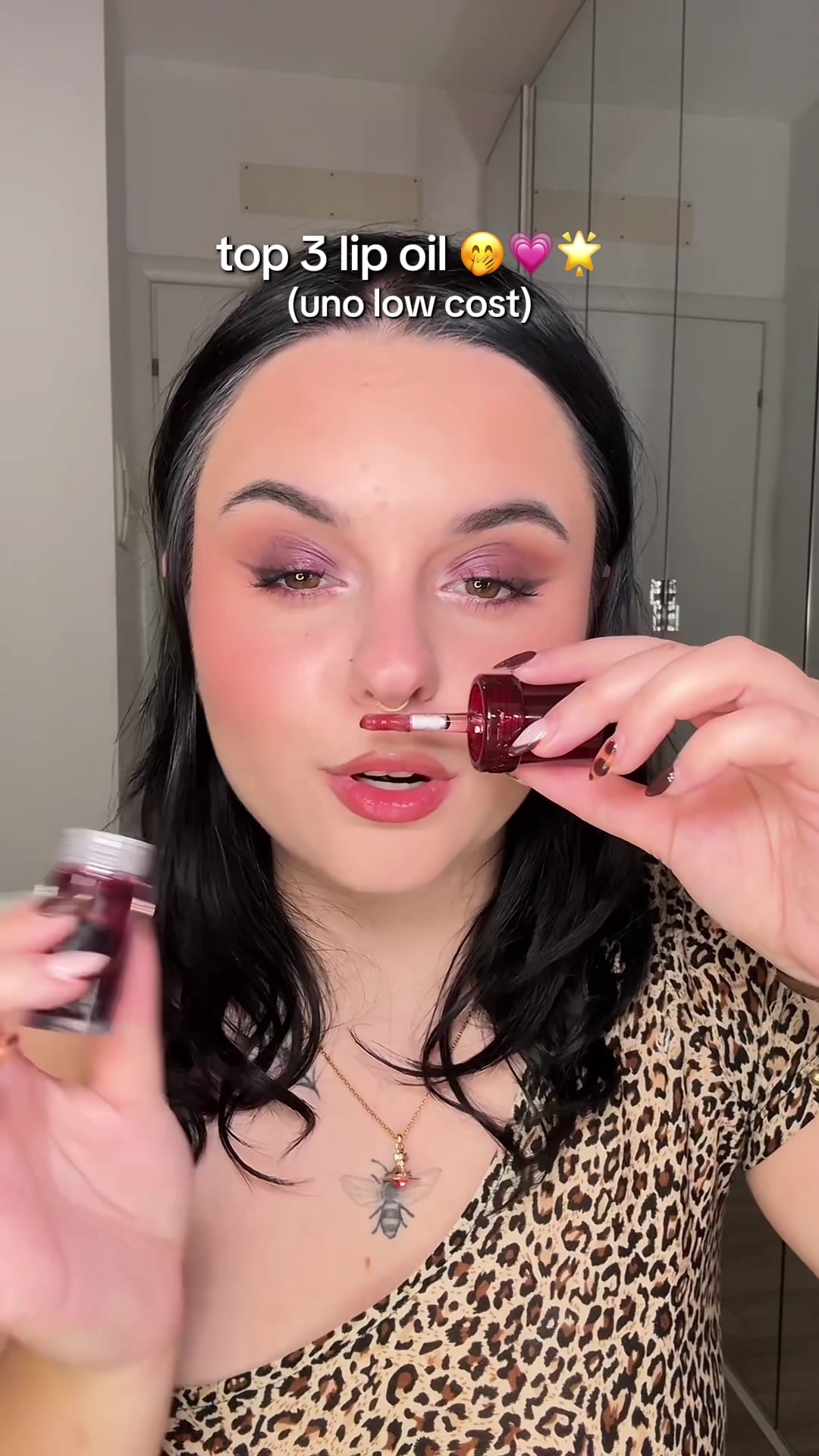 TikTok post by @deebbiee_ for NABLA Cosmetics. Caption reads: [...] 🤭💗🌟 @Blondesister @NABLA Cosmetics....
