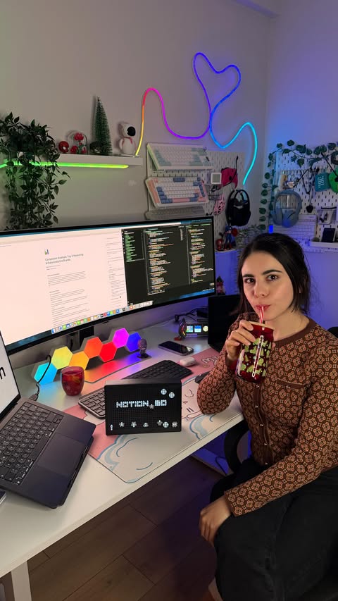 Instagram post by @woman.engineer for Notion. Caption reads: My Notion = My Second Brain 🧠✨
If staying [...].