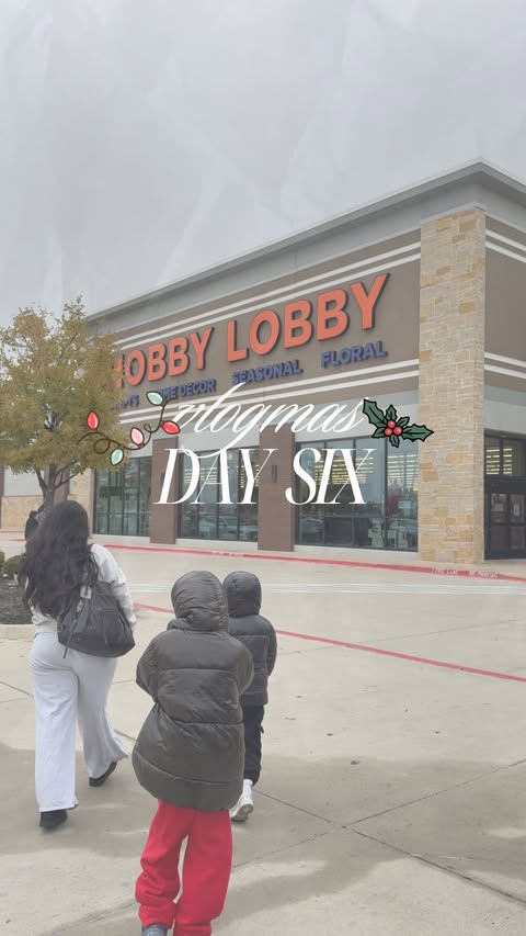 Instagram post by @_mckennawalker for Hobby Lobby. Caption reads: Christmas decor shopping 🎄🛒
———
Girl moms 👀 let....