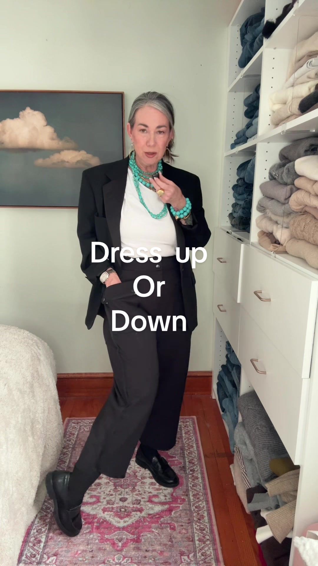 TikTok post by @aestheticaleestyled for Ettika. Caption reads: [...] @stevemadden loafers @UOOZEE US top @Ettika....