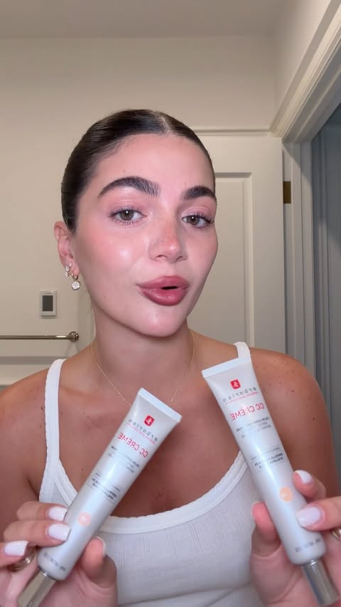 Instagram post by @evange for Erborian. Caption reads: my everyday skin, just upgraded✨ the @erborian_usa....