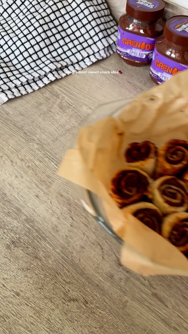 Instagram post by @kirstyfletcher for Grenade. Caption reads: Looking for an easy yet indulgent sweet treat....