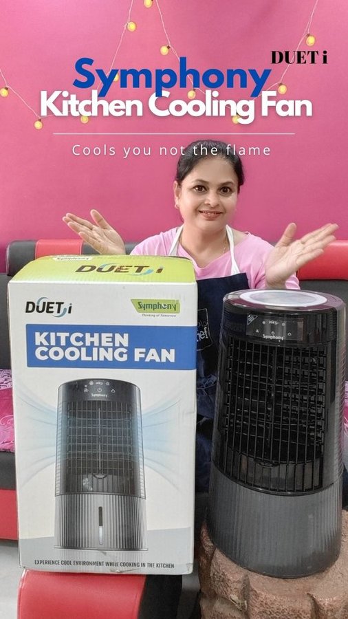 Instagram post by @rathodanjumara for Hobo.Video. Caption reads: "Stay Cool in the Kitchen with Our Powerful....