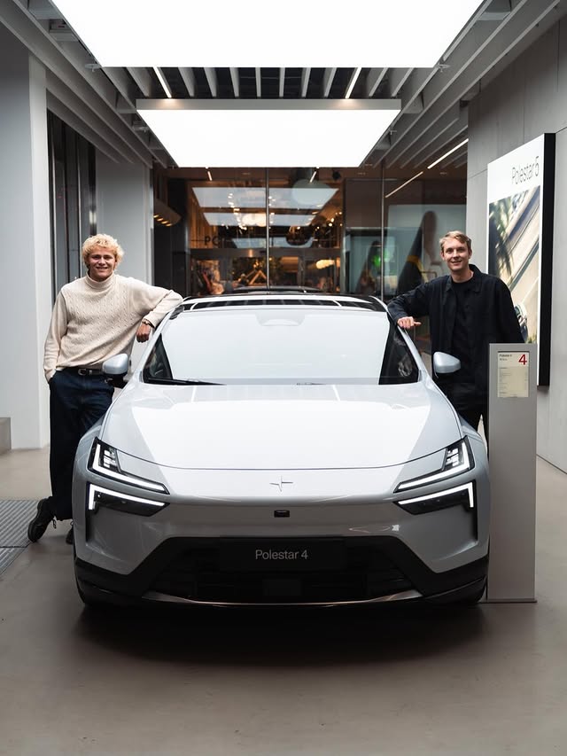 Instagram post by @ahmanhellvigbeach for Polestar. Caption reads: [...] we were proud to team up with Polestar....