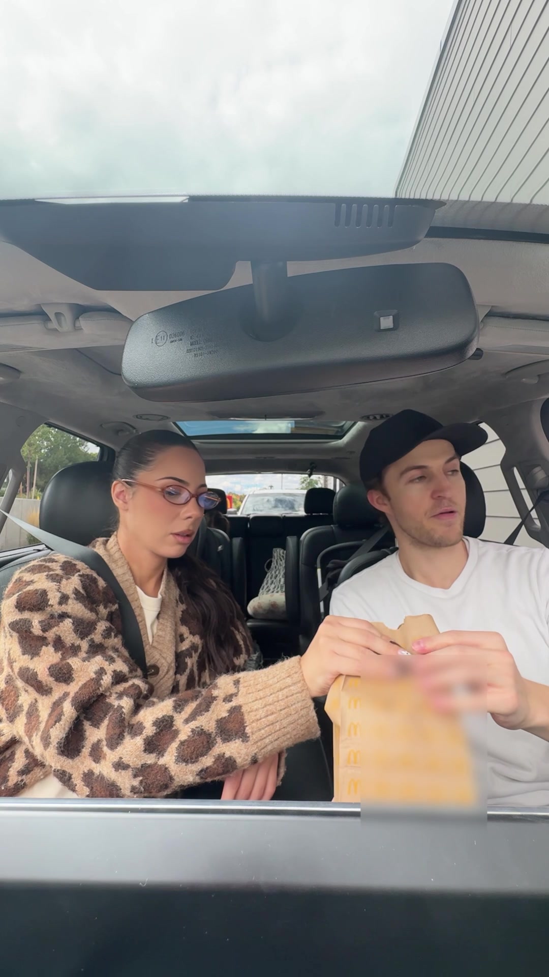 TikTok post by @jacquelinewoodwell for AT&T. Caption reads: #AD Staying Connected on our 8hr Roadtrip with....