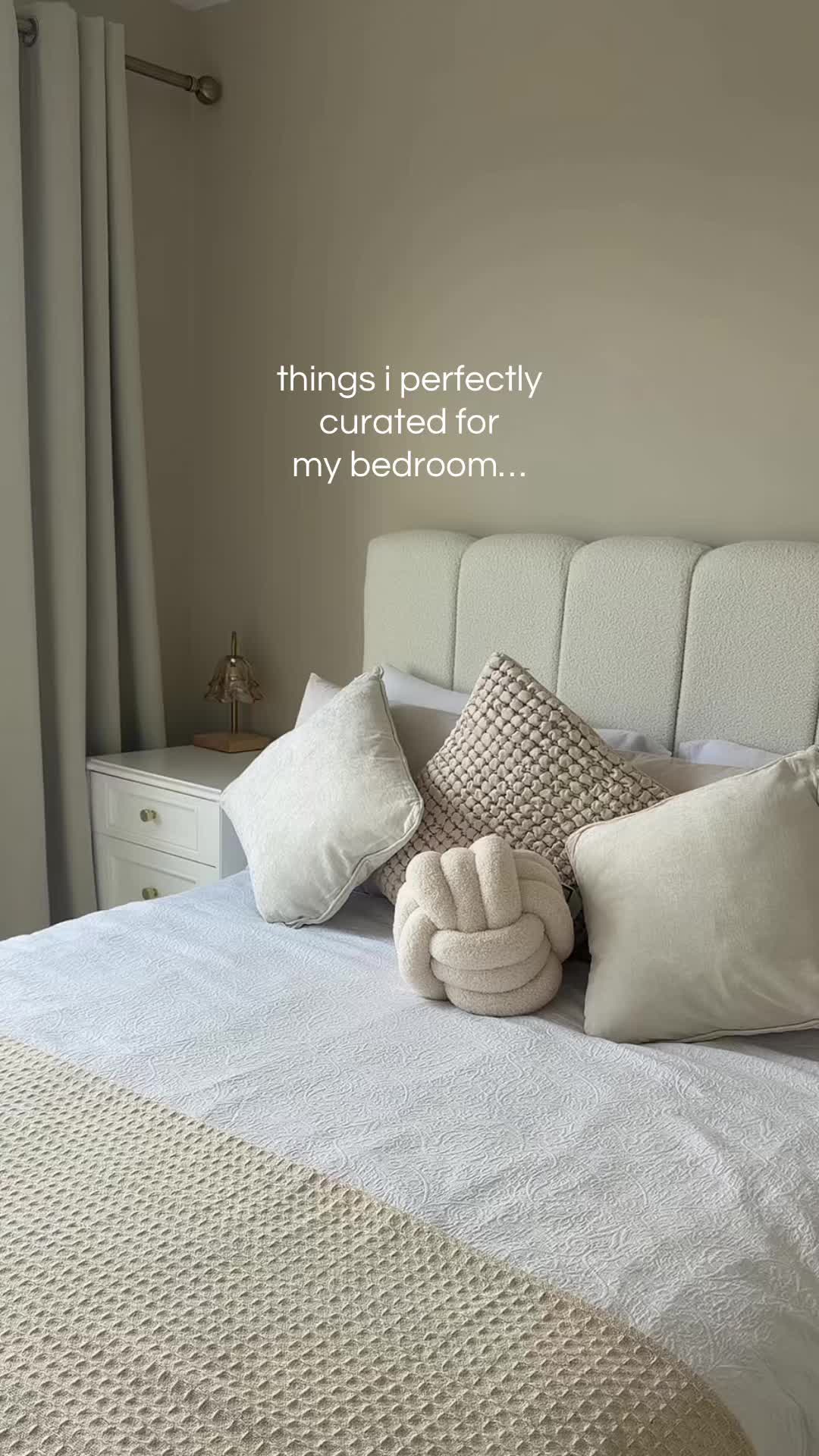 TikTok post by @mynameisrifah for Living and Home. Caption reads: [...] @Dunelm @Joybuy UK @SHEIN @NexDrop....