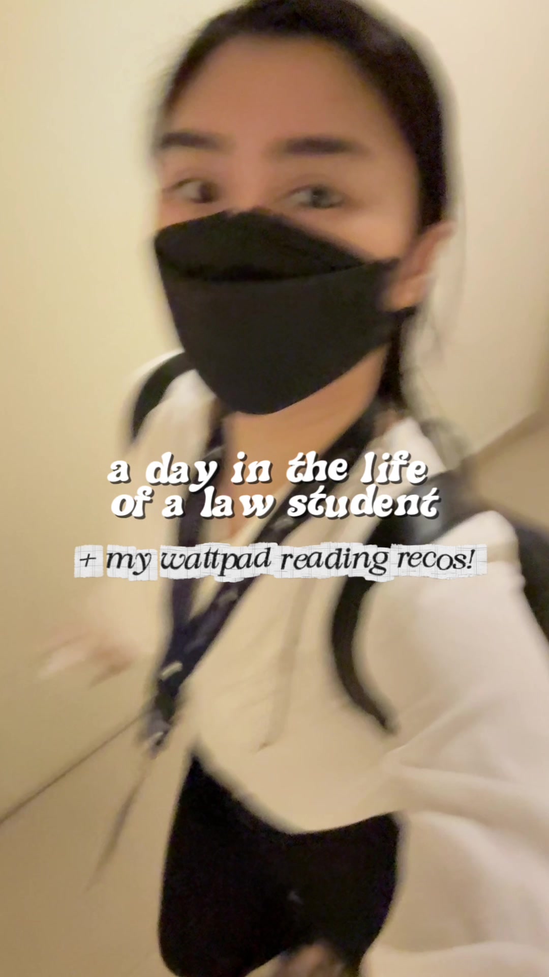 TikTok post by @gwysaludes for Wattpad. Caption reads: Law student by day, Wattpad reader and writer by....