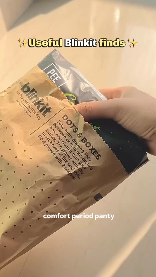 Instagram post by @skincare.by.anu for Pee Safe. Caption reads: This comfort period panty ok blinkit is actually a....