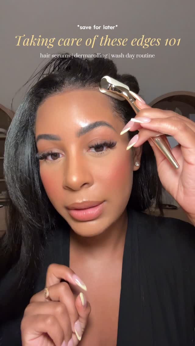 Instagram post by @jazturner16 for VEGAMOUR. Caption reads: Hairline thinning? This is what’s helping me.

....