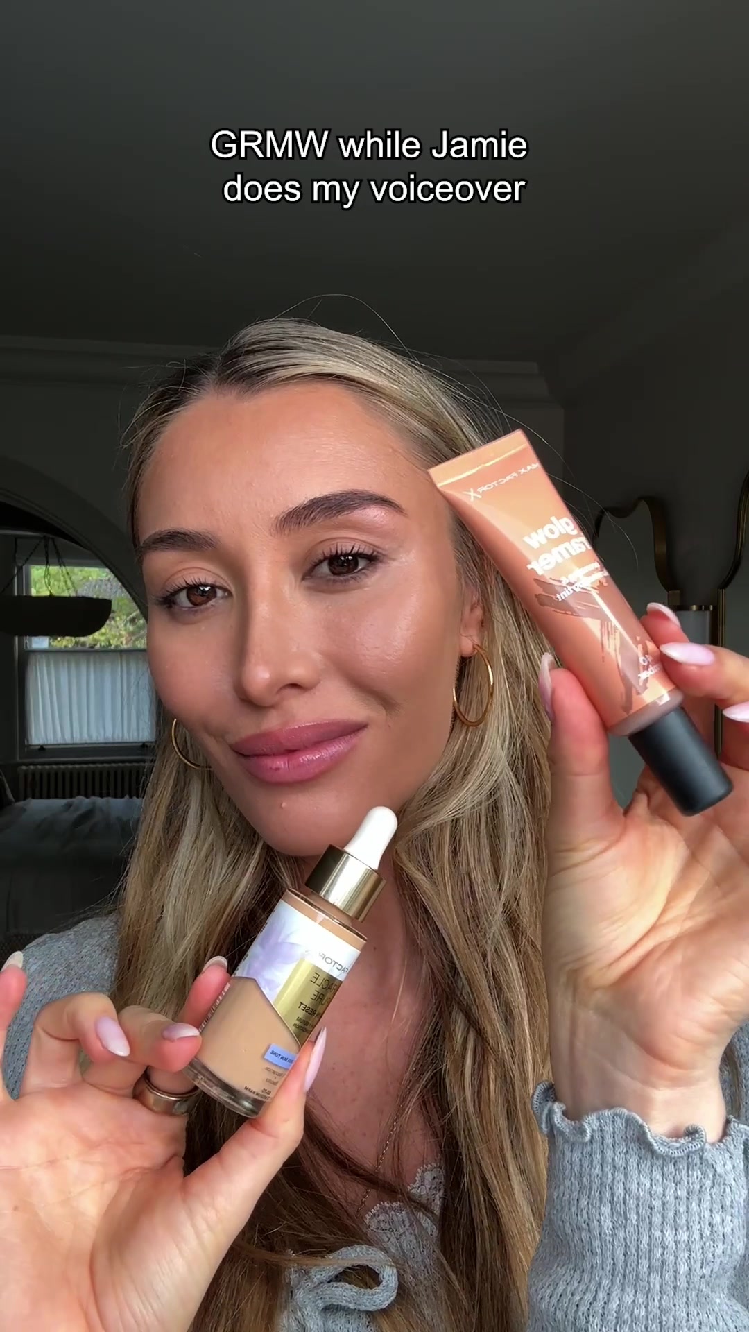 TikTok post by @sophiehabboo for Max Factor. Caption reads: Get ready with me (and Jamie) using the Dream Duo....