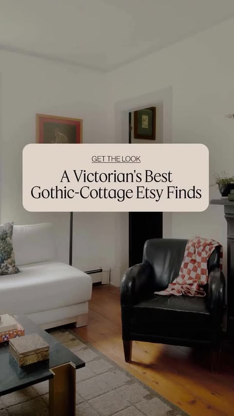 Instagram post by @dominomag for etsy. Caption reads: We ID’d every @etsy find in this Victorian so you....