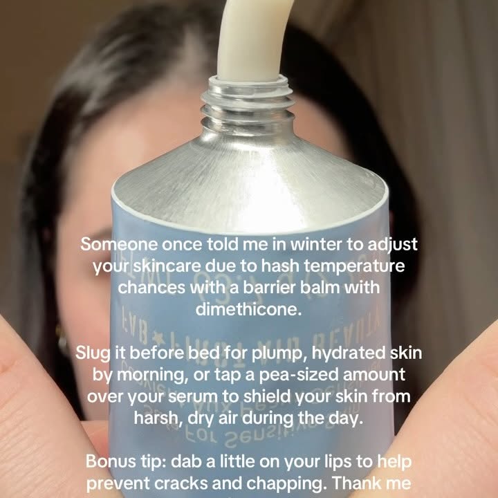 Instagram post by @misspeytonsmith for First Aid Beauty. Caption reads: Adjusting your skincare slightly for winter will....