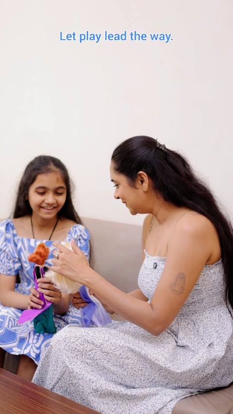 Instagram post by @crazy_busy_mom for Disney Princess. Caption reads: Doll play leads the way for *kuhus* to learn.....