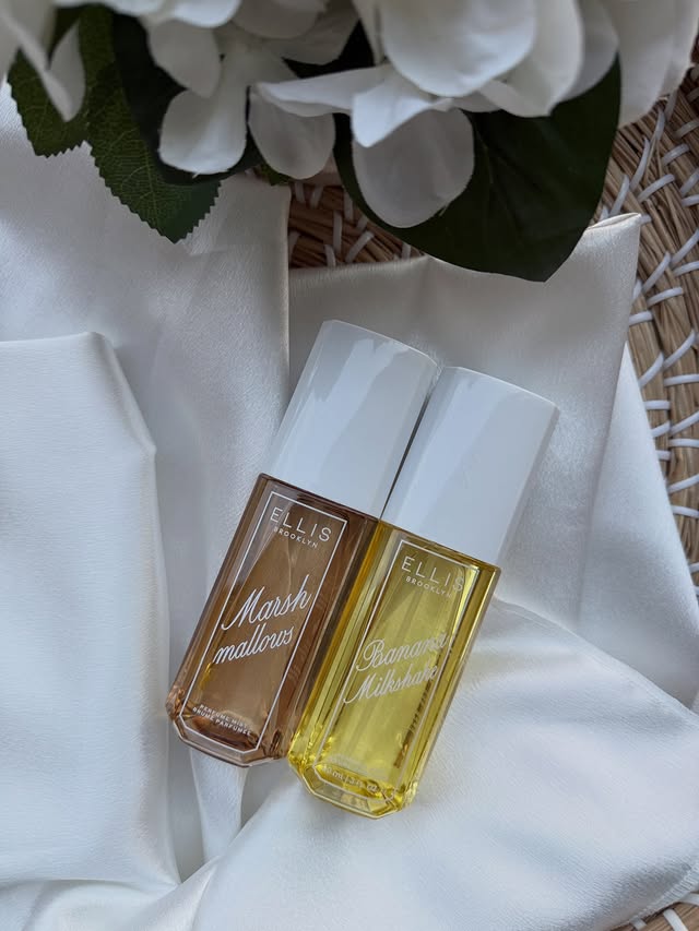 Instagram post by @makeup.by.umber for Ellis Brooklyn. Caption reads: @ellisbrooklyn 
The perfume mist in new packaging....