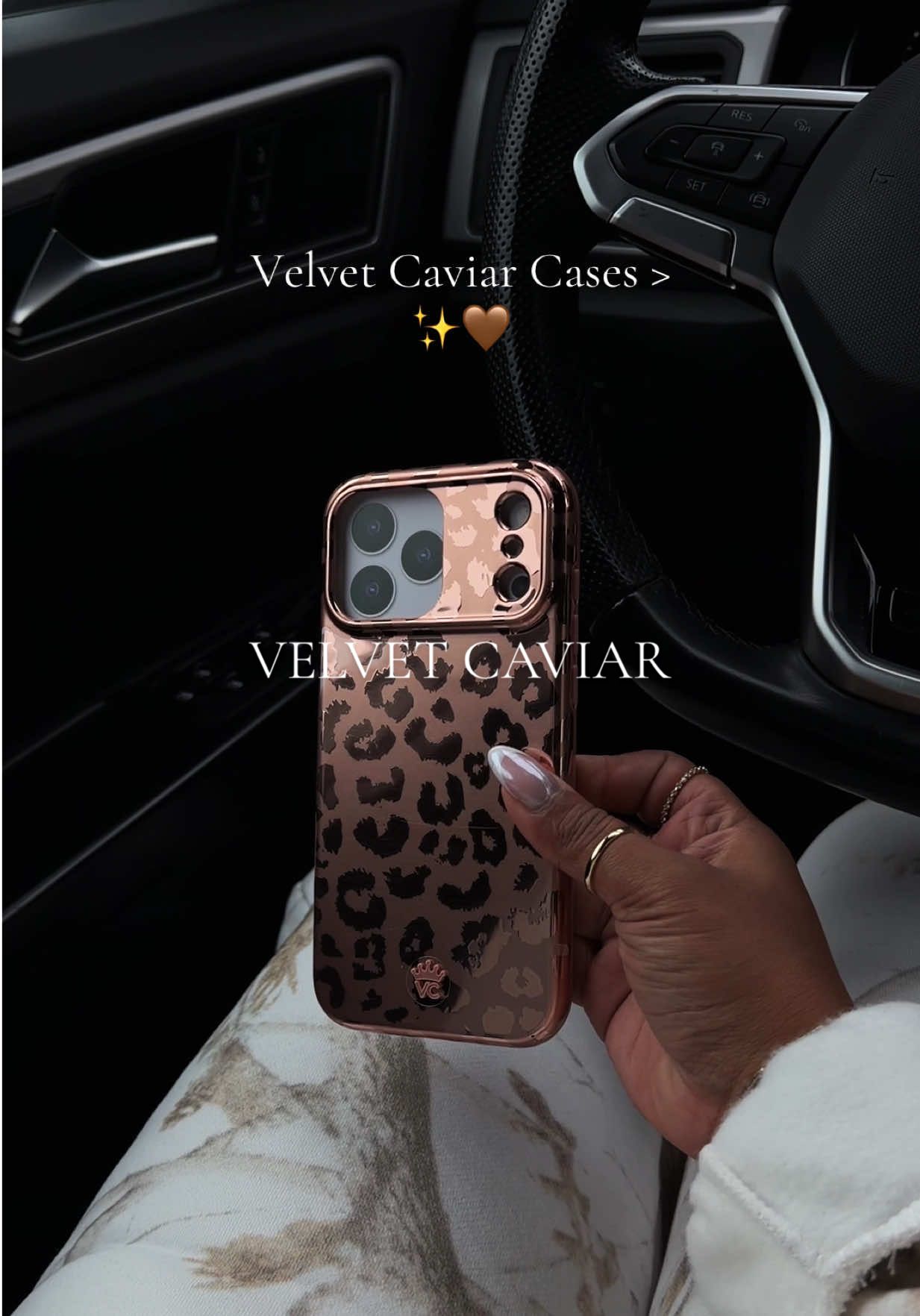TikTok post by @marsha.shavani for VELVET CAVIAR. Caption reads: Absolutely love velvet caviar cases! They are....
