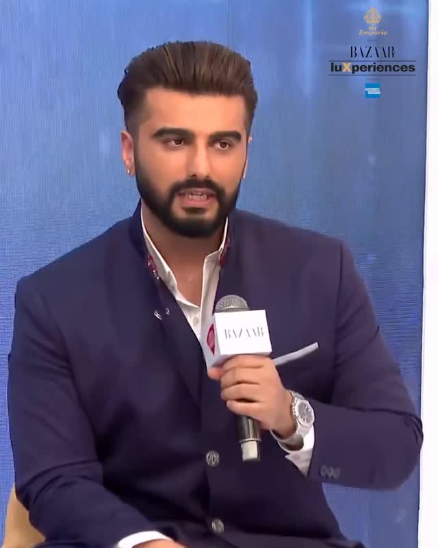 Instagram post by @dlfemporio for Harper’s BAZAAR. Caption reads: At LuXperiences 2026, Arjun Kapoor (@arjunkapoor)....