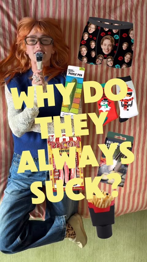 Instagram post by @badenhoop for SAXX Underwear. Caption reads: [...] economy!!! gag gifts are out and....