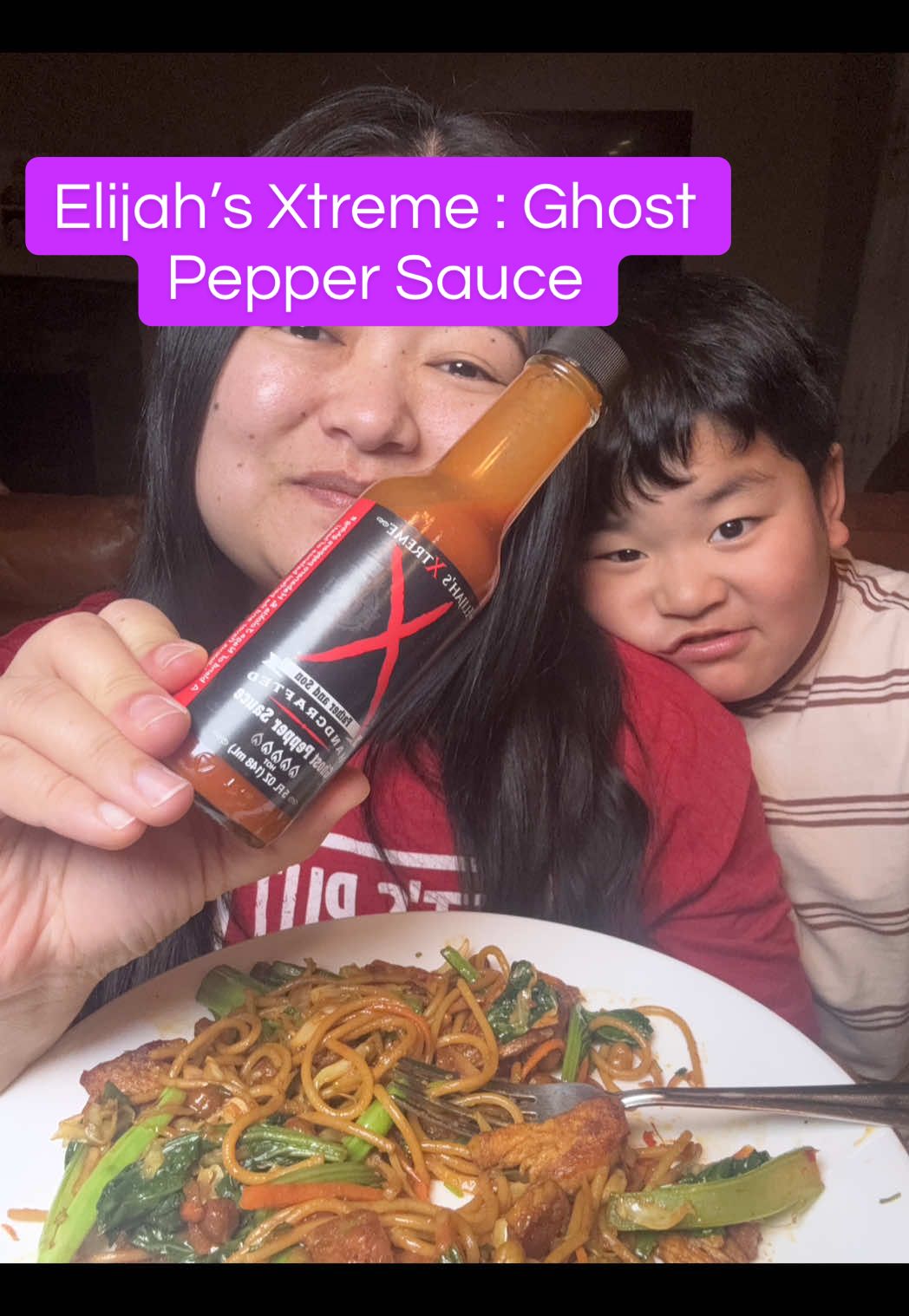 TikTok post by @nepalifoodiemom for Elijah's Xtreme. Caption reads: [...] fruit. It it Vegan and Gluten Free.....