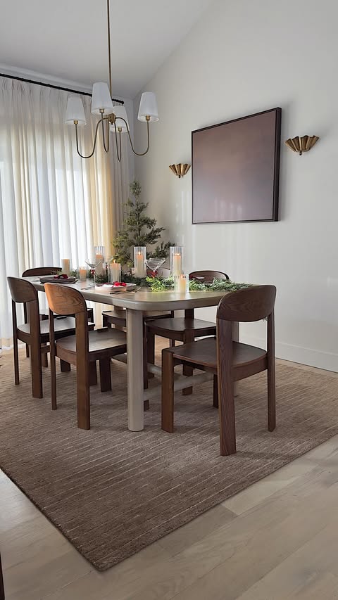 Instagram post by @stephgratefulhome for Castlery. Caption reads: Our dining room got a lovely refresh for the....