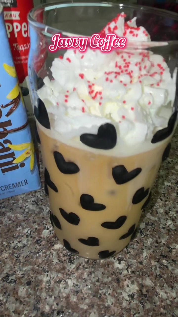 TikTok post by @highmynameisstacie for Javy Coffee. Caption reads: @Javvy Coffee #javvy #javvycoffee #icedcoffee....