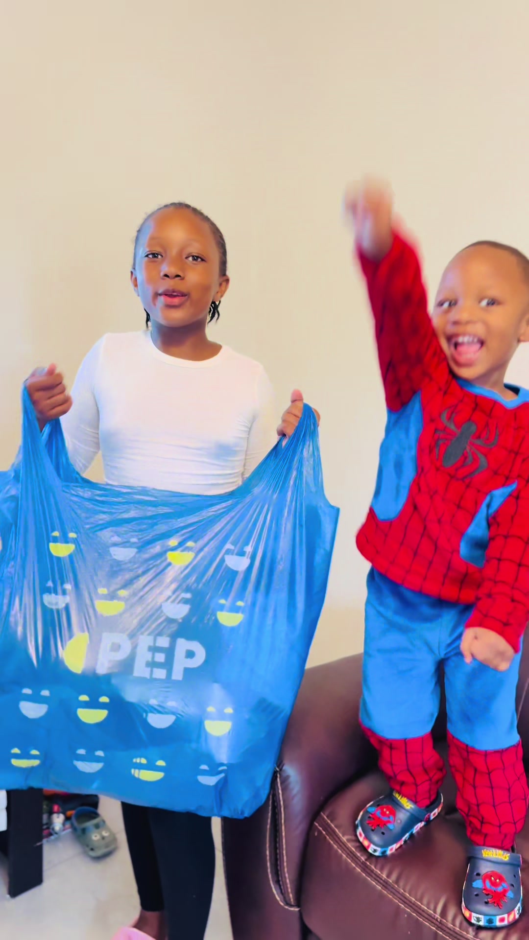 TikTok post by @sizakhewakhetongo for PEP Malawi. Caption reads: We went shopping couple of weeks ago and these are....