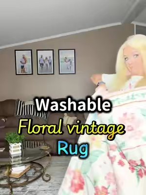 TikTok post by @dixiemae82 for MontVoo Rugs. Caption reads: [...] #homedecor #dealsforyoudays #fyp @MontVoo....