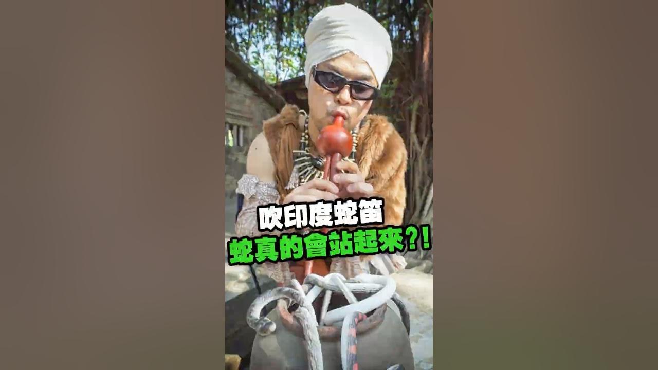 YouTube post by @namewee for OpenSea. Caption reads: 蛇真的會站起來? 黃明志吹印度蛇笛結果劇情反轉…. ft.王彩樺  #shorts.