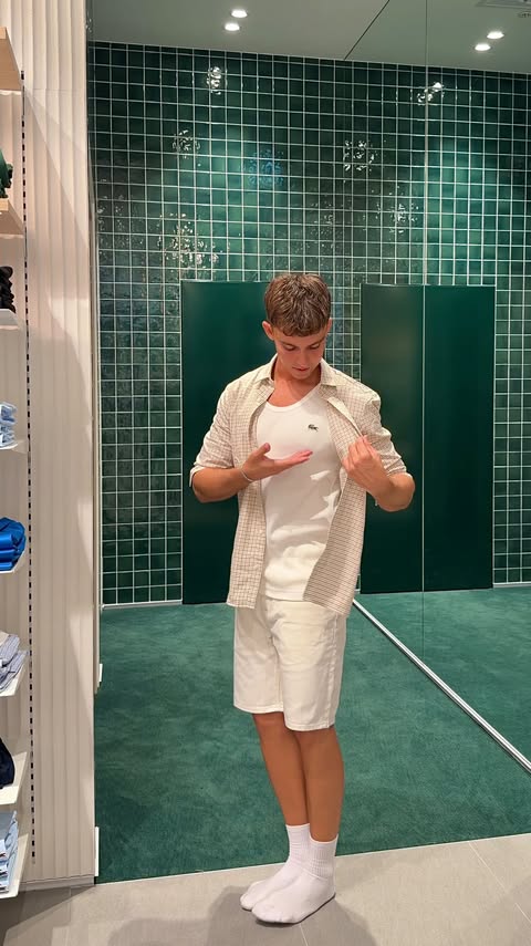 Instagram post by @noah.creative for Lacoste. Caption reads: A full circle moment today 🥺
.
.
📍 Lacoste....