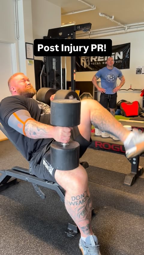 Instagram post by @thorbjornsson for Transparent Labs. Caption reads: [...] PR! Supplements use code THOR....