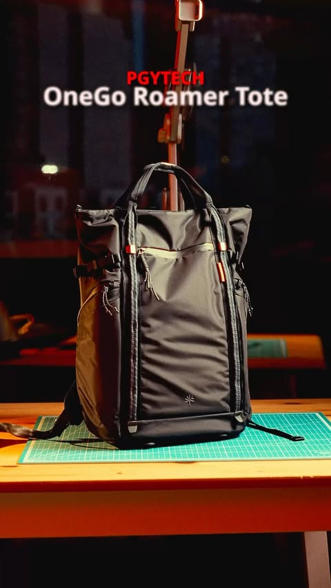 Instagram post by @0ojin_ for PGYTECH. Caption reads: Loving my OneGo Roamer Tote by @pgytech.anz ! It’s....