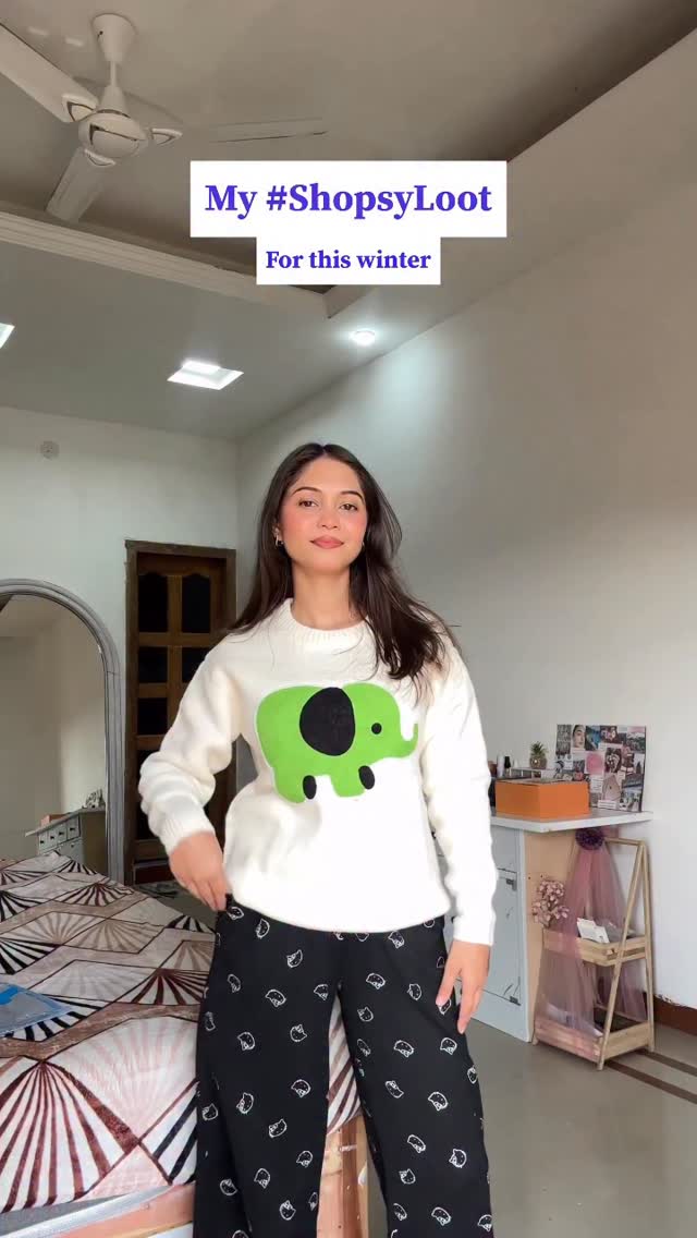 Instagram post by @parul_b_mahajan2612 for Shopsy. Caption reads: Shopsy winter Loot✨
Shopsy never....