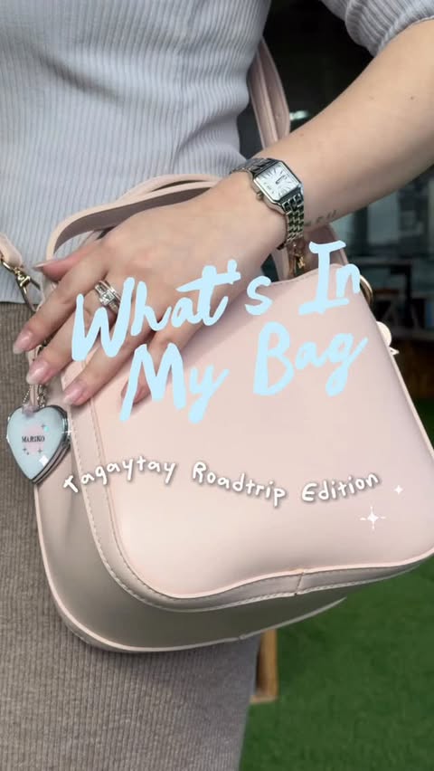 Instagram post by @mikadlacruz for ALDO Shoes. Caption reads: What’s In My Bag 🥞💘🧈👜 @aldo_shoes....