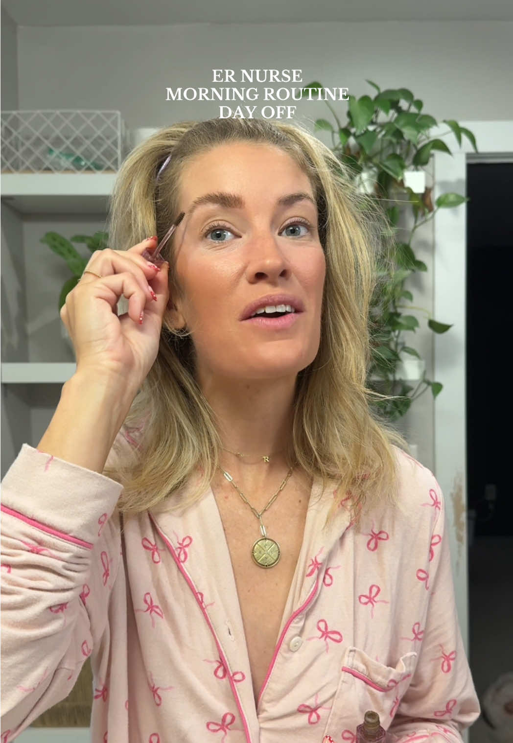 TikTok post by @caitarmstrongrn_ for Morphe. Caption reads: Remind me to never get ready at the same time as....